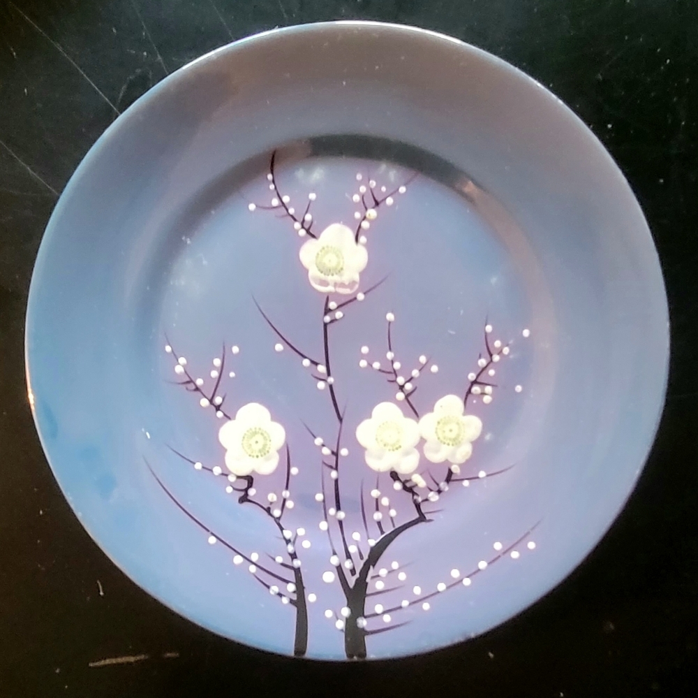 Hand-painted Lustreware made in Japan.
